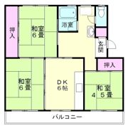 沼津原団地 2号棟の間取り画像