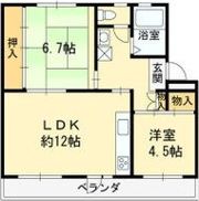 富田団地71号棟の間取り画像