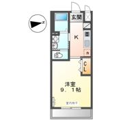 パルジェ一ツ松の間取り画像