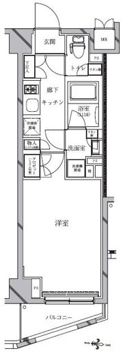 Il fiore都立大学の間取り画像