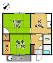 シャトー城野の間取り画像