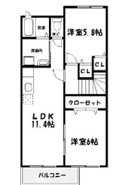 スプリット参番館の間取り画像
