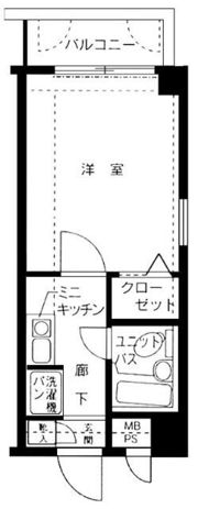 常盤台宝マンションの間取り画像