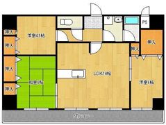 パラシオ二島の間取り画像