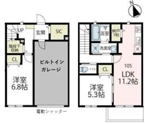 アウラガレージ（ガレージハウス）の間取り画像