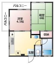 コーポ三垣Aの間取り画像