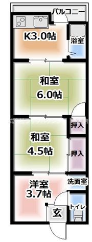 東野マンションの間取り画像