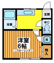 東田荘B棟の間取り画像