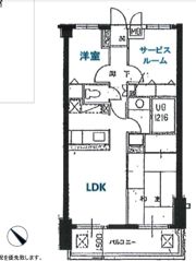 コスモ与野チェロードの間取り画像