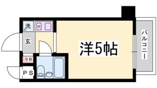 ライオンズマンション三宮の間取り画像
