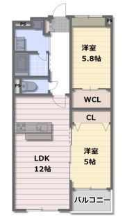 サウスサイドビル自由ヶ丘の間取り画像