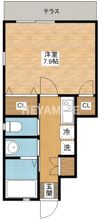 エクリュ空港入口の間取り画像