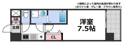 Louis Residence 天王寺町北の間取り画像