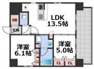 プレサンス四天王寺の間取り画像