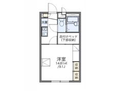 レオパレス浜野一丁目の間取り画像