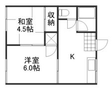 清水コーポAの間取り画像