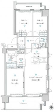 グローリオ横浜根岸の間取り画像