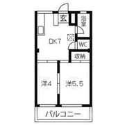 マンション香楽の間取り画像