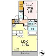 ヴェルドミール Bの間取り画像
