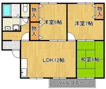 プリシェール浅川Bの間取り画像