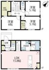 仏向町貸家 東棟の間取り画像
