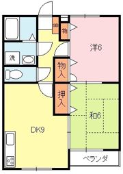 エステート石原B棟の間取り画像