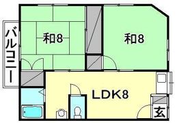 第三秀山コーポの間取り画像