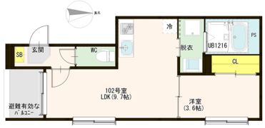 レフジアコート平野の間取り画像