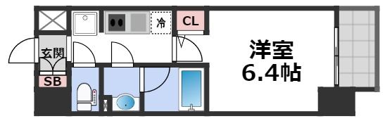 グランパシフィック巽中の間取り画像