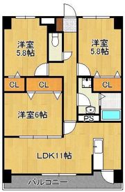 メゾンほおづきIの間取り画像
