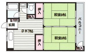大和スカイハイツの間取り画像