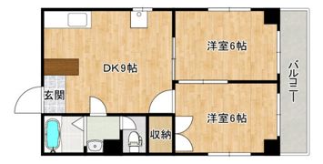 ウエストハイツの間取り画像