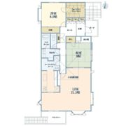 桃井4丁目戸建二階の間取り画像