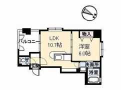 フラットリア笠岡の間取り画像