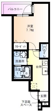フジパレス吹田中の島公園Ⅲ番館の間取り画像