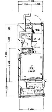 朝日プラザアクシス城東の間取り画像