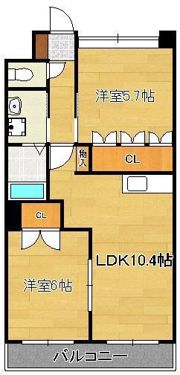 セントラル・ヒルB棟の間取り画像