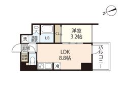 LaSante舟入本町の間取り画像