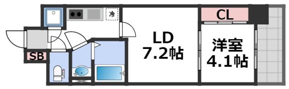 SERENiTE本町エコートの間取り画像