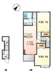 レイクビレッヂの間取り画像