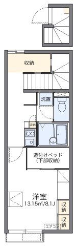 レオパレスイーストビレッジ1の間取り画像