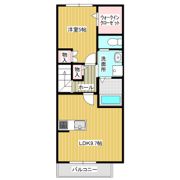 ヴァンベールみどりのの間取り画像