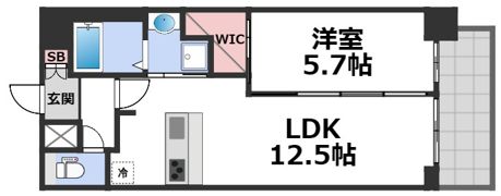 プレサンスOSAKA東成中本ハーヴィルの間取り画像