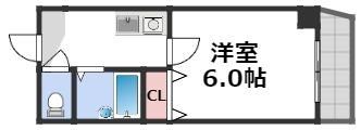 シティハイツ浪速の間取り画像