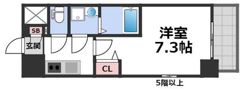 エスリードレジデンス大今里の間取り画像