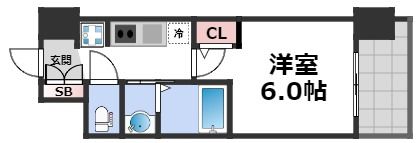 エステムコート大阪WESTⅡの間取り画像