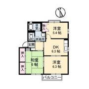 メゾン中筋Ⅱの間取り画像