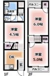 木田元宮2丁目テラスハウスの間取り画像