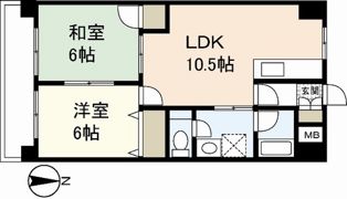 グラディール堺町の間取り画像