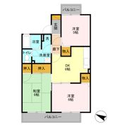 グランディール富士 Ⅰの間取り画像